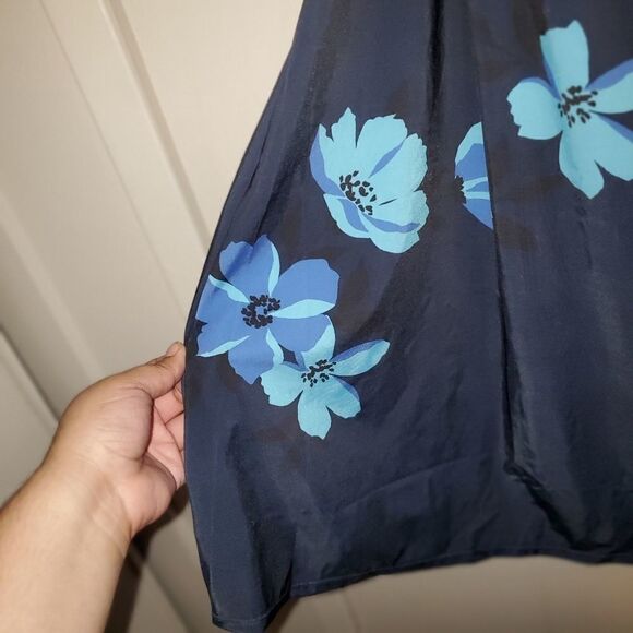 Avenue NWOT Navy Floral Bathing Suit Dress - Picture 3 of 8